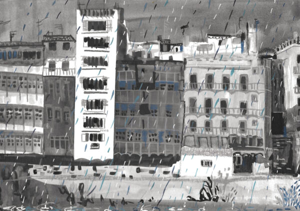 Girona Cases pluja